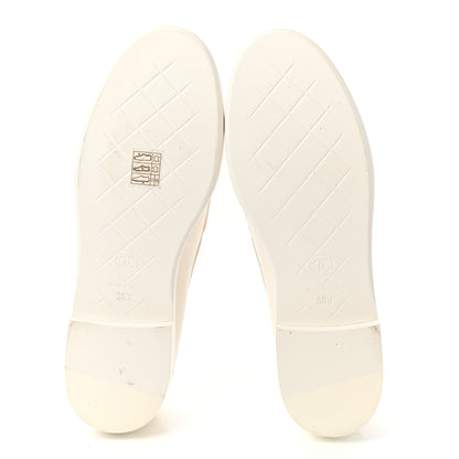 Chanel Lambskin Quilted CC Turnlock Loafers 38.5 White 5 of 11