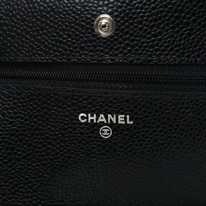 Chanel Caviar Quilted Wallet on Chain WOC Black 6 of 12