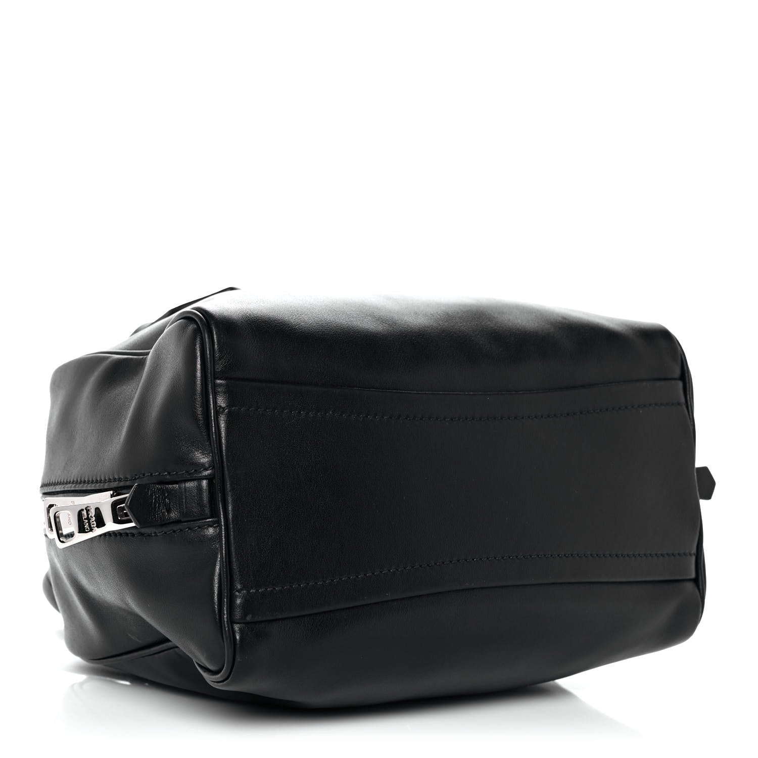Prada Soft Calf Small Inside Tote Black Mughetto 3 of 9