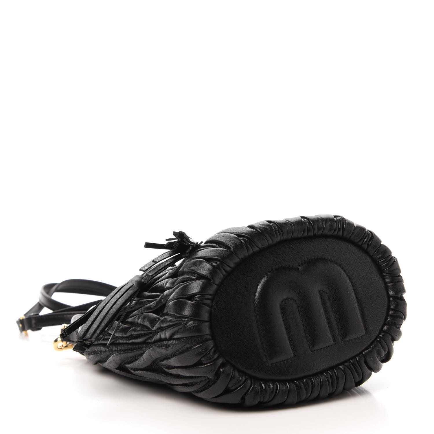 Miu Miu Nappa Matelasse Small Bucket Bag Black 4 of 10