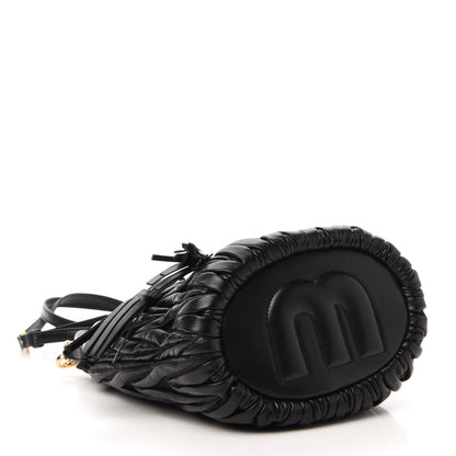 Miu Miu Nappa Matelasse Small Bucket Bag Black 4 of 10