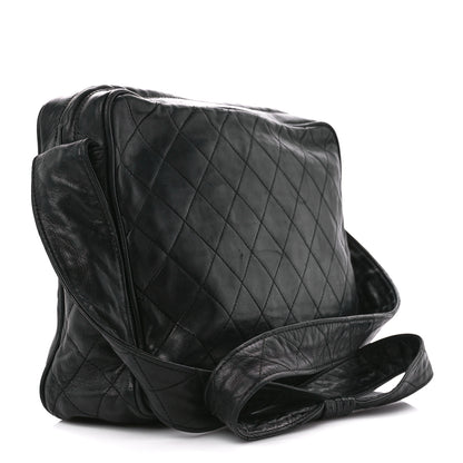 Chanel Lambskin Quilted Tassel Camera Case Black 3 of 12