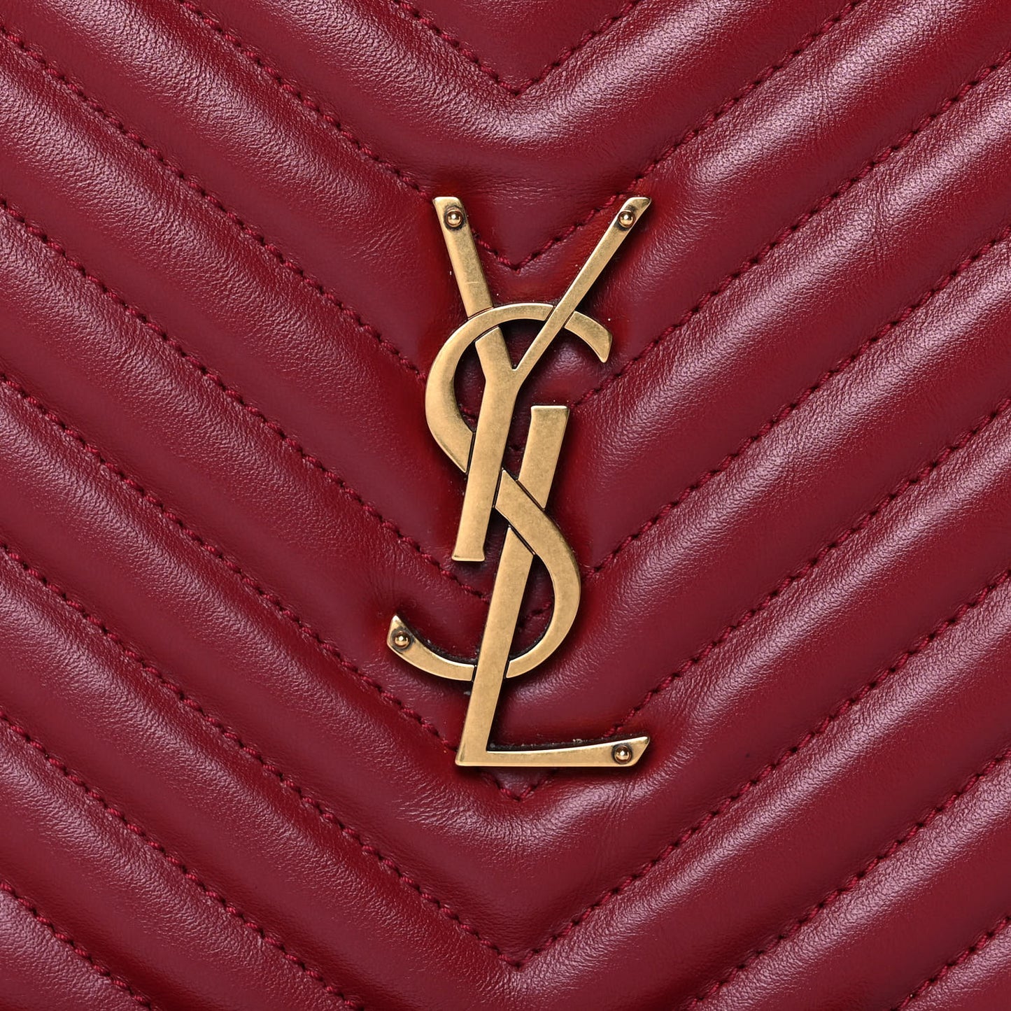 Calfskin Matelasse Monogram Lou Camera Bag Red