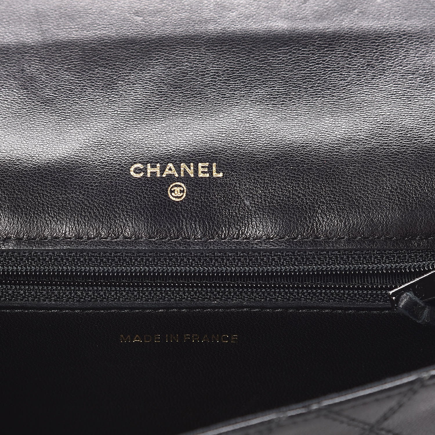 Chanel Lambskin Diamond Stitch Compact Pouch Black 6 of 12