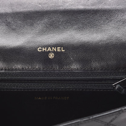 Chanel Lambskin Diamond Stitch Compact Pouch Black 6 of 12