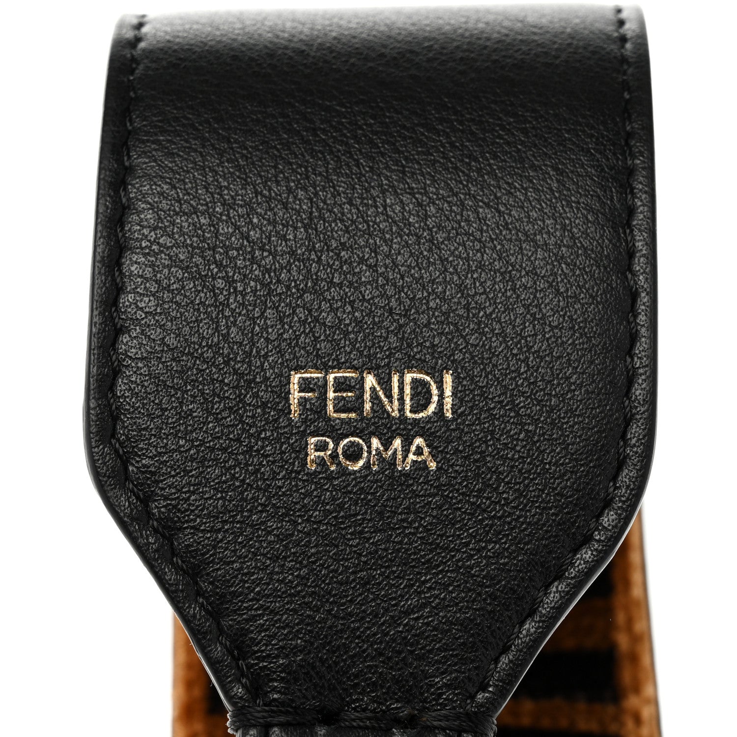 Fendi Velvet Tapestry FF Strap You Tobacco 3 of 5