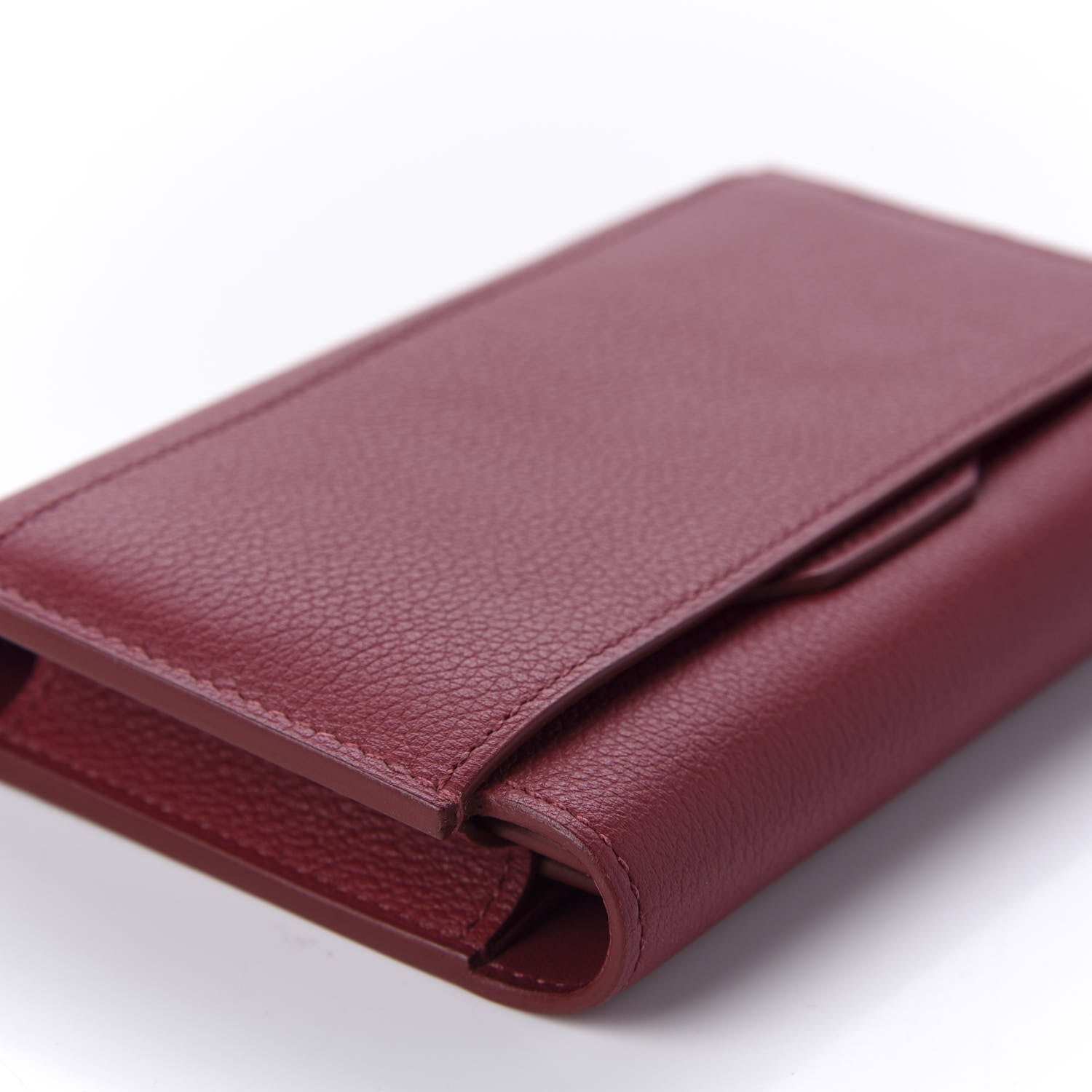 Hermes Evercolor Short Passant Wallet Rouge Grenat 6 of 11