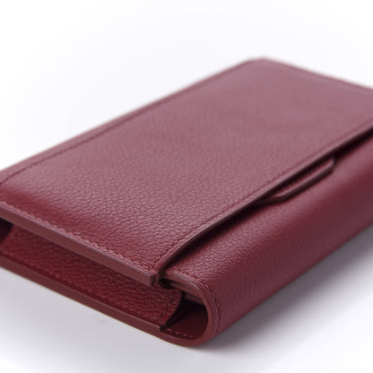 Hermes Evercolor Short Passant Wallet Rouge Grenat 6 of 11