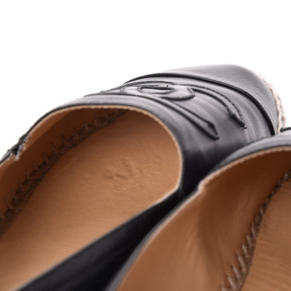 Chanel Lambskin CC Espadrilles 39 Black 6 of 13