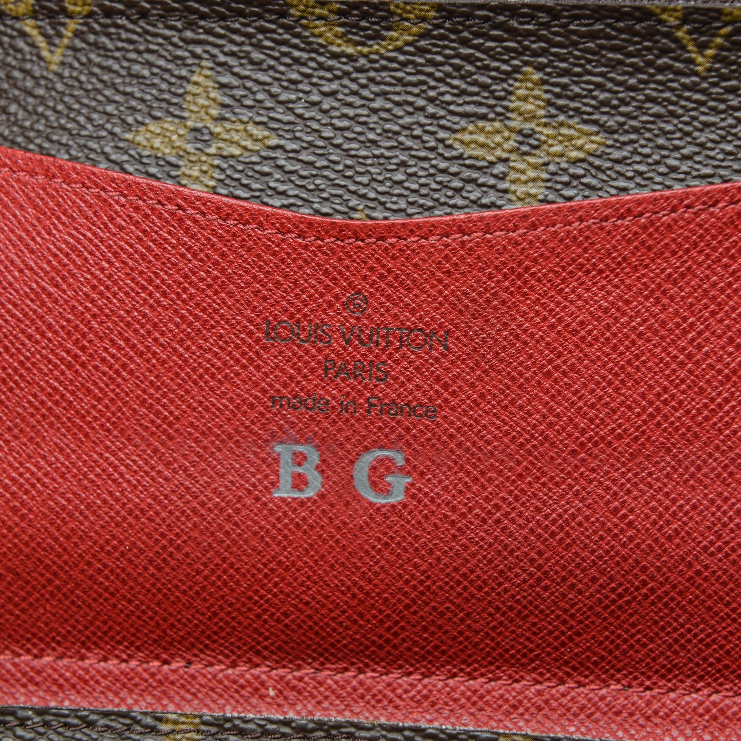 Monogram Josephine Wallet Red
