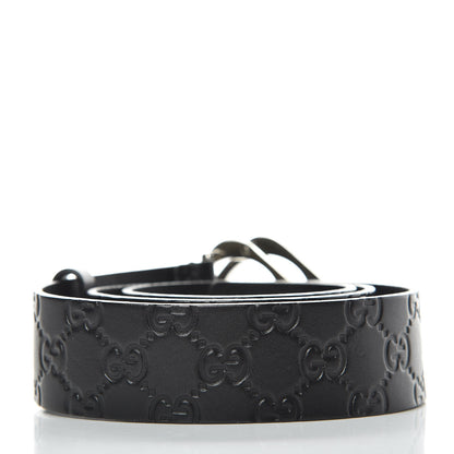 Gucci Guccissima Square G Belt 85 34 Black 3 of 7