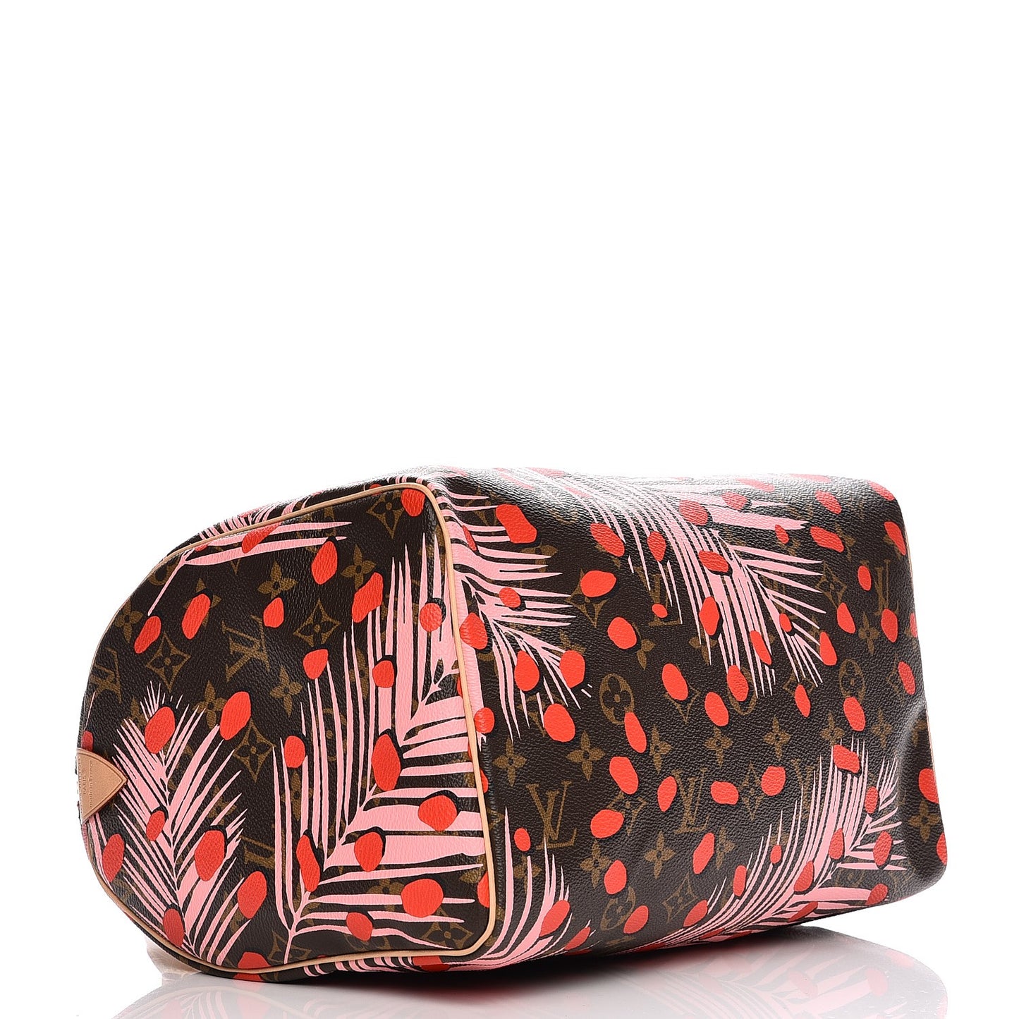 Monogram Jungle Dots Speedy 30 Sugar Pink Poppy