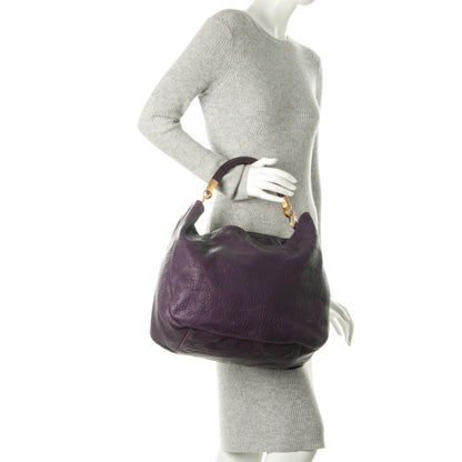 Saint Laurent Lambskin Large Roady Hobo Purple 2 of 10