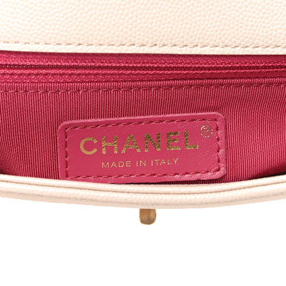 Chanel Caviar Quilted Small Fashion Therapy Flap Bag Beige 6 of 11