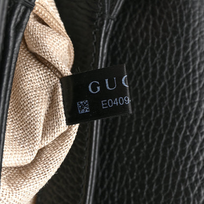 Gucci Dollar Calfskin Interlocking G Crossbody Bag Black 8 of 11