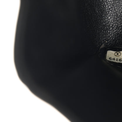 Chanel Glazed Calfskin Quilted Medium Double Flap Black 7 of 10