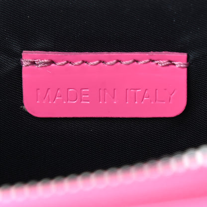 Burberry Patent Bridle Calfskin Parmoor Clutch Bag Pink 8 of 9