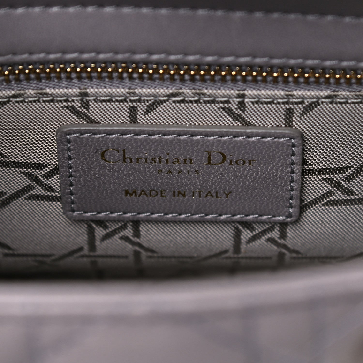 Christian Dior Lambskin Cannage Small Lucky Badges My Lady Dior Grey 5 of 12