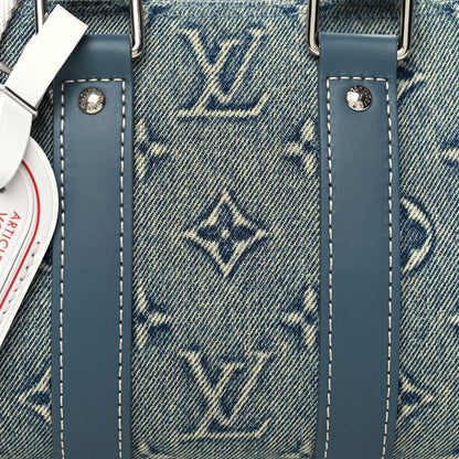 Louis Vuitton Monogram Washed Denim Keepall Bandouliere 25 7 of 9