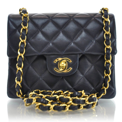 Chanel Lambskin Mini Flap Navy 1 of 10