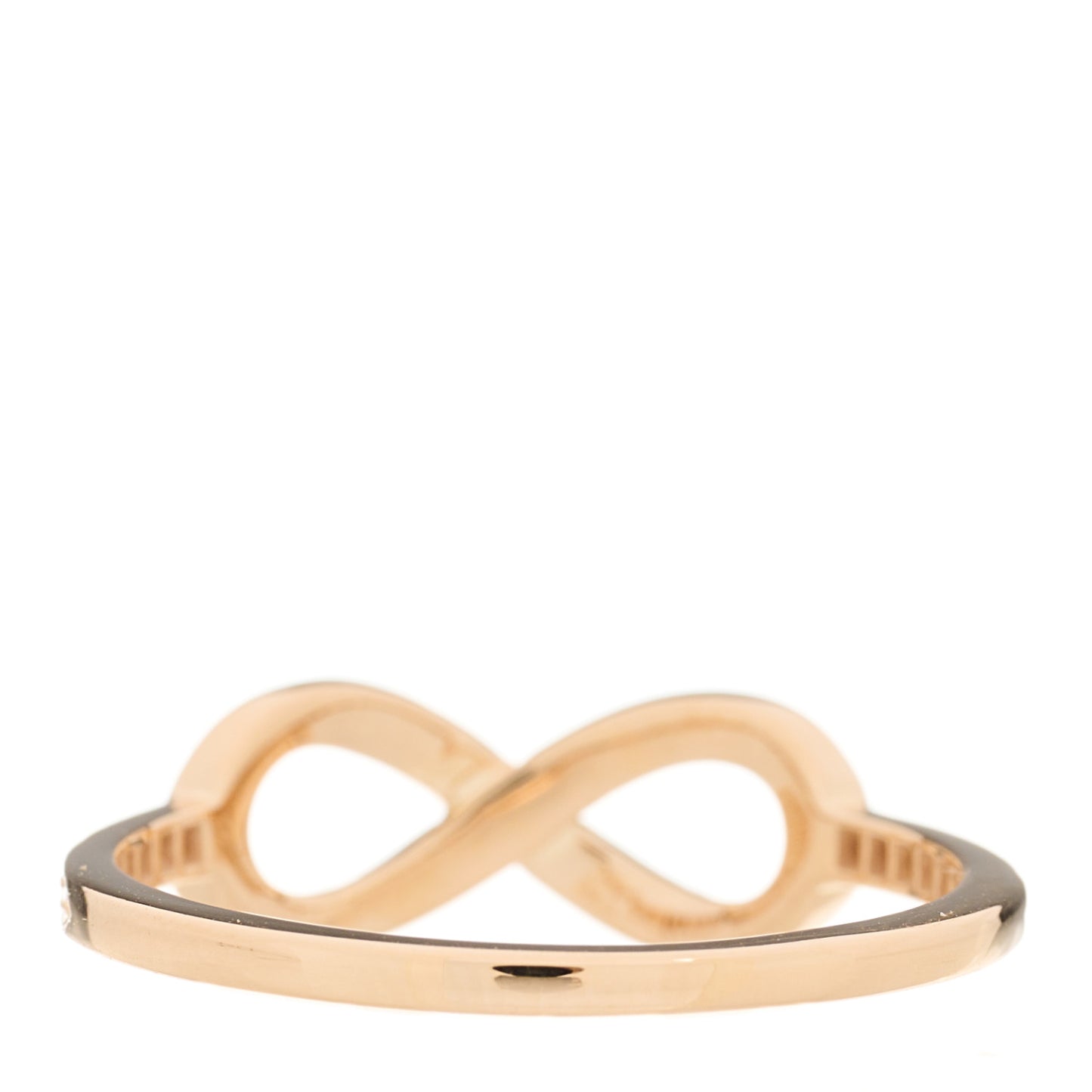 18K Rose Gold Diamond Infinity Ring 57 8