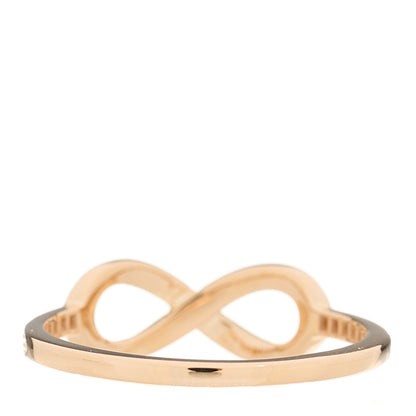 Tiffany 18K Rose Gold Diamond Infinity Ring 57 8 3 of 4
