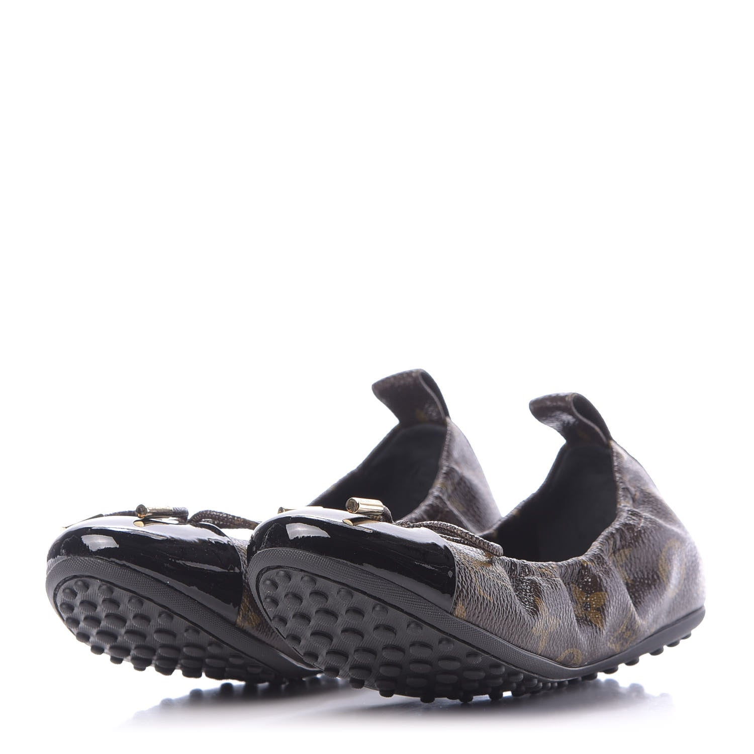 Louis Vuitton Monogram Flirty Ballerina Flats 35 Black 3 of 9