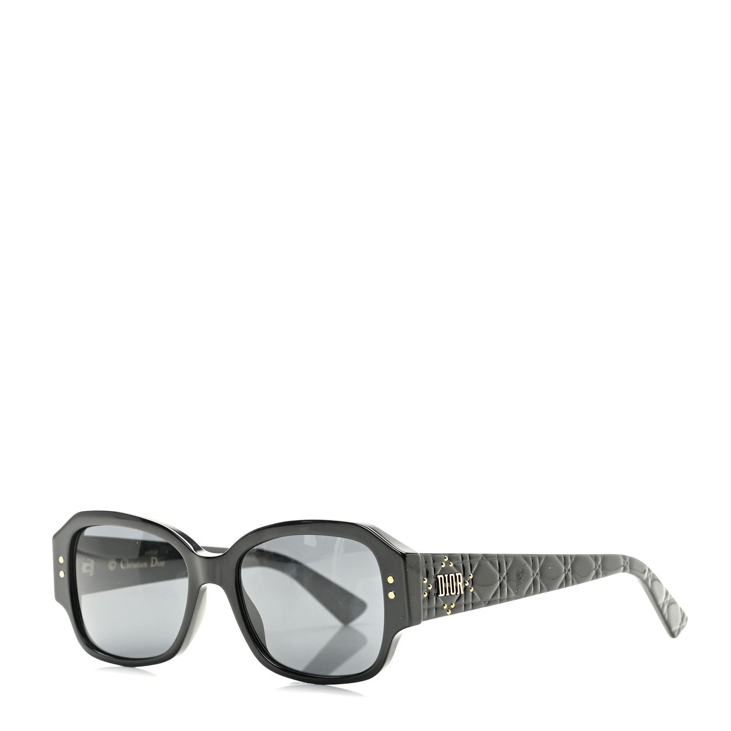 Christian Dior Acetate Cannage Lady Dior Studs 5 Sunglasses Black 1 of 8