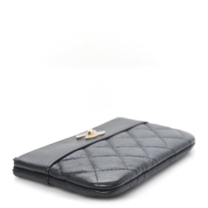 Chanel Caviar Quilted Small Vintage Mademoiselle Cosmetic Case Black 4 of 8