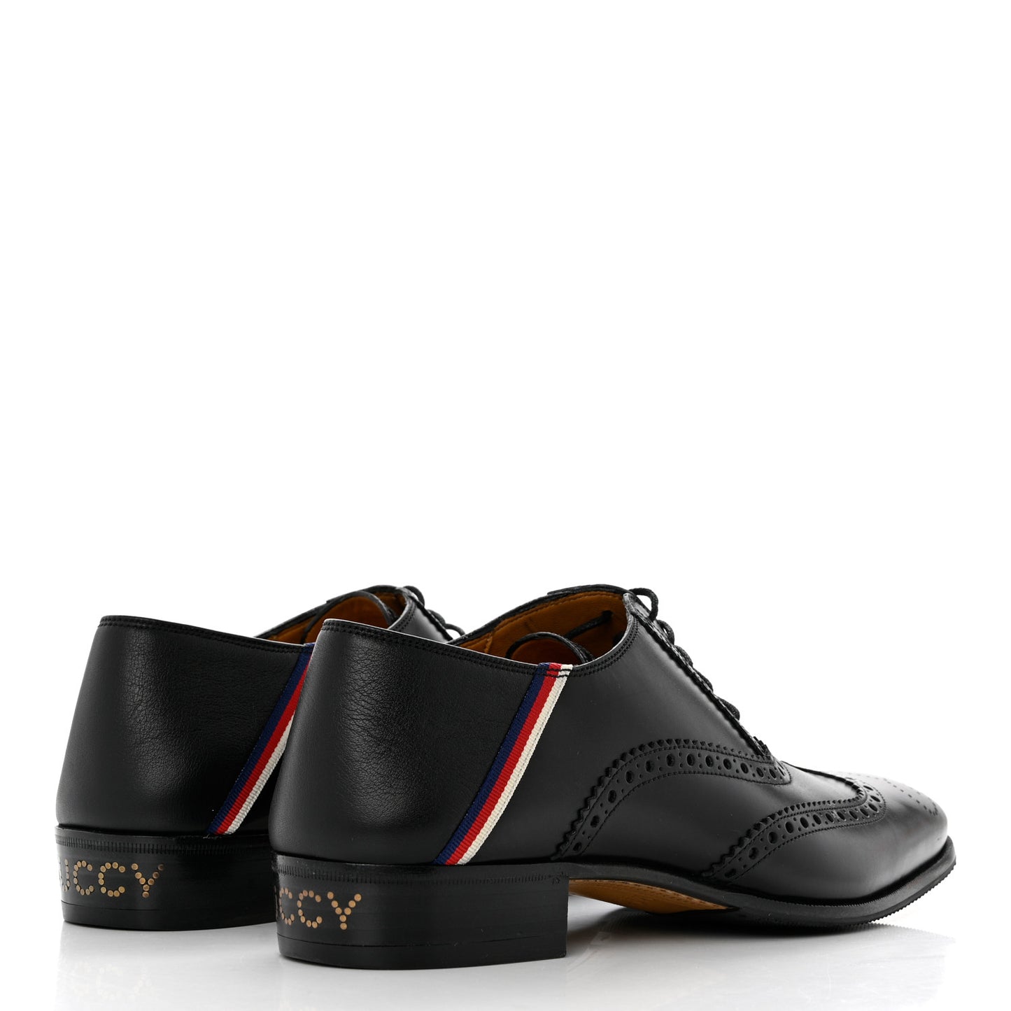 Calfskin Miro Soft Web Mens Spirit Wingtip Oxfords 8 Black