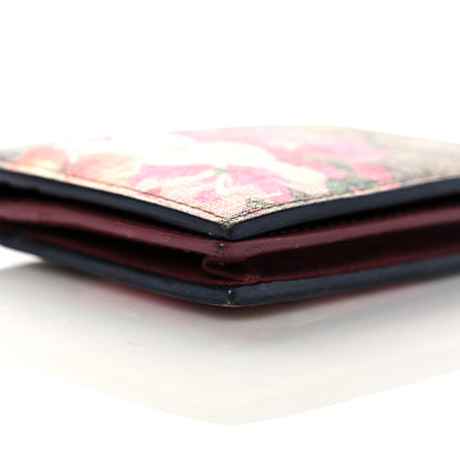 Gucci GG Supreme Monogram Blooms Card Case Beige Multicolor Dry Rose 8 of 12