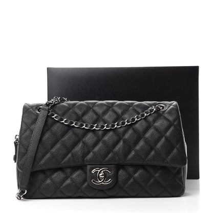Chanel Caviar Quilted Jumbo Easy Flap Black 11 of 11