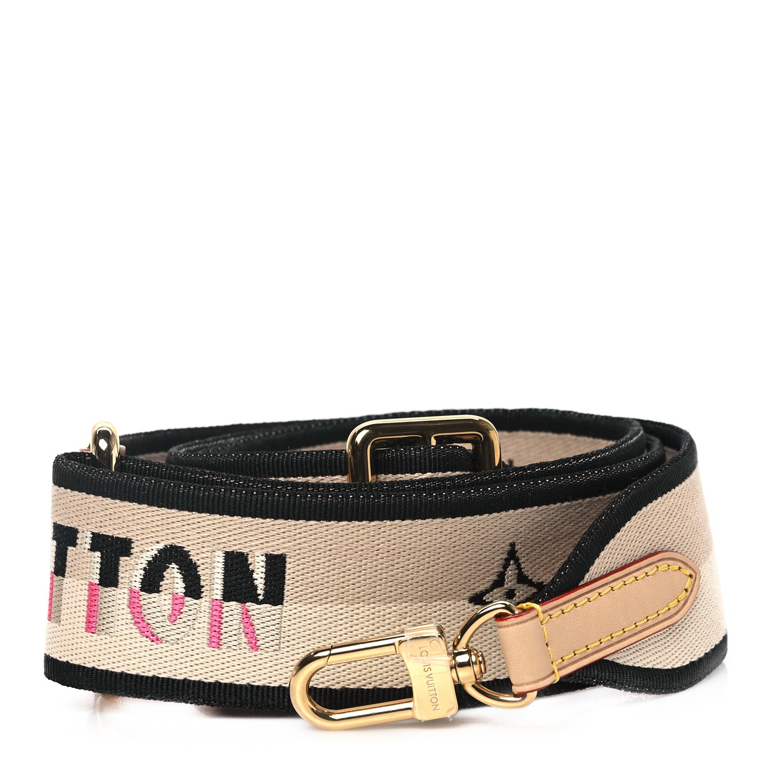 Louis Vuitton Jacquard Speedy Bandouliere 20 Shoulder Strap Black 1 of 3