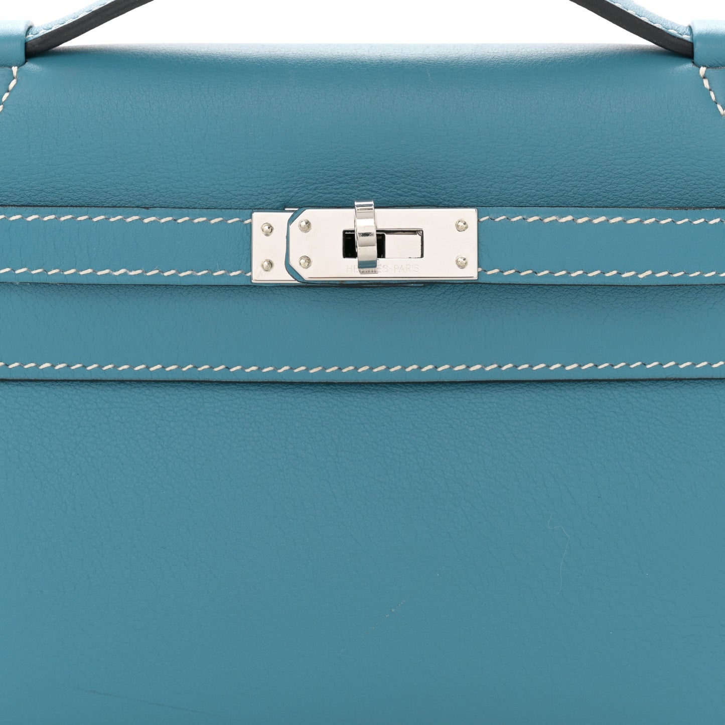 Swift Kelly Pochette Clutch Blue Jean