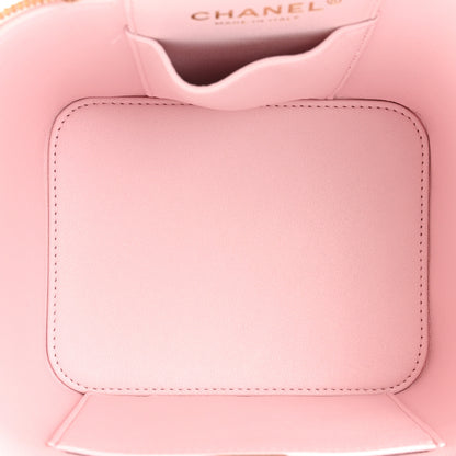 Chanel Caviar Quilted Small Top Handle Vanity Case With Chain Light Pink 5 of 12