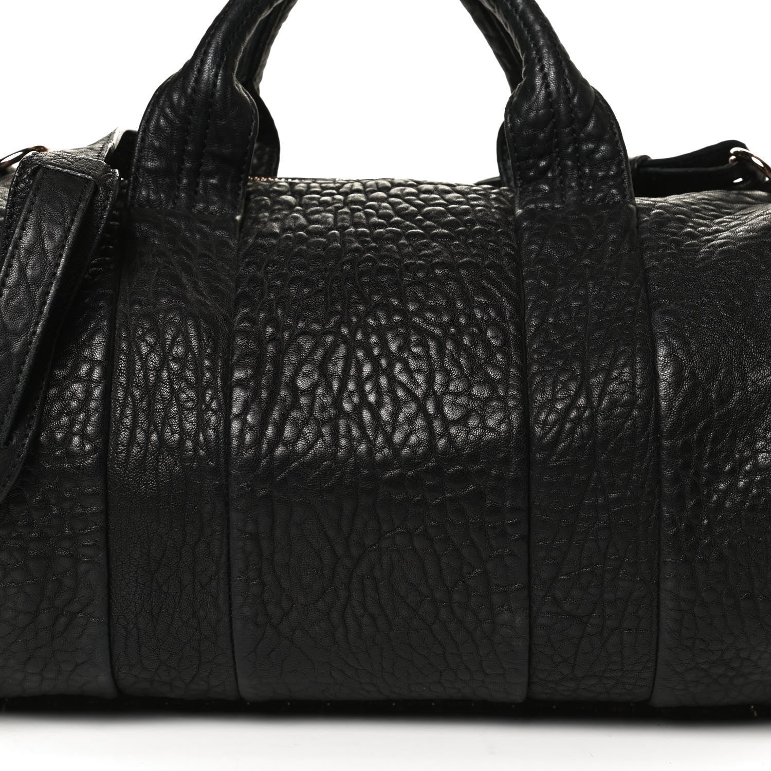 Alexander Wang Pebbled Lambskin Rocco Black Rose Gold Hardware 7 of 16