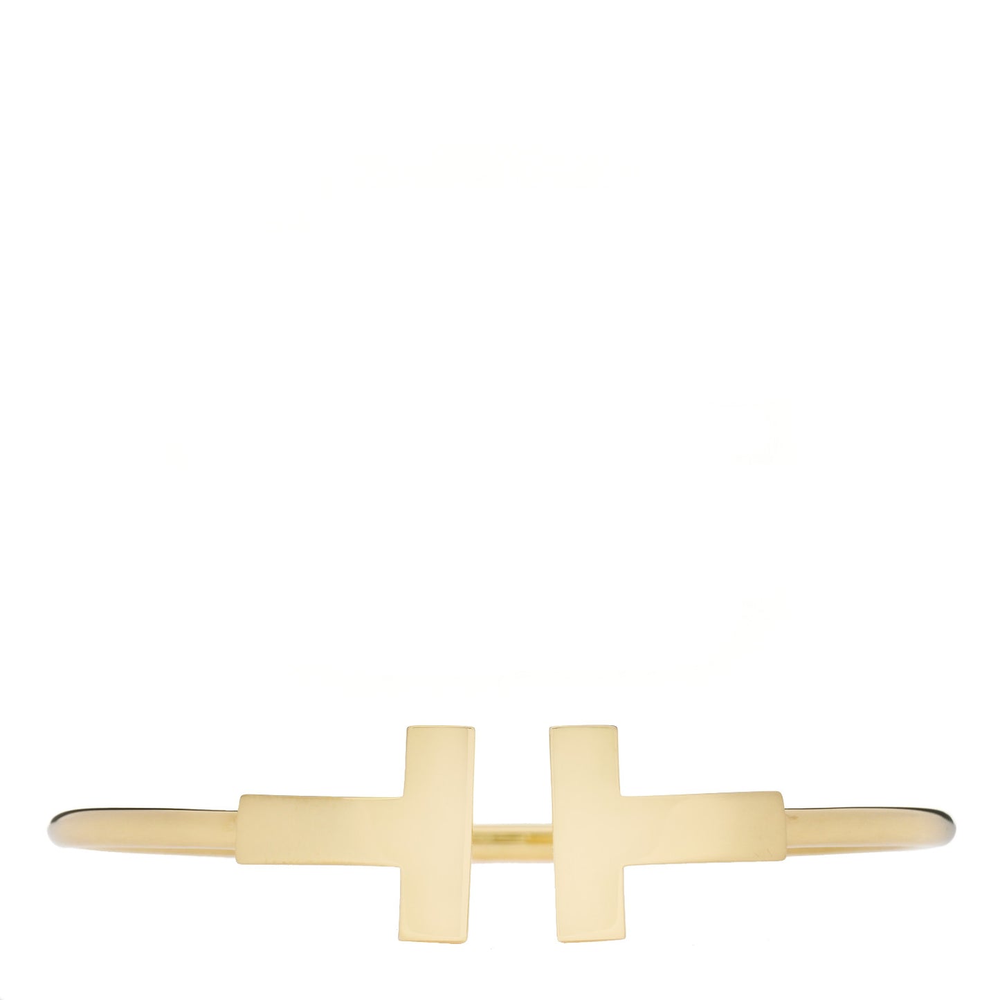 18K Yellow Gold T Wide Wire Bracelet