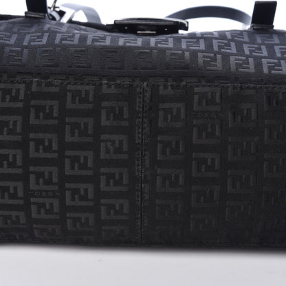 Fendi Zucchino Small Shoulder Bag Black 8 of 10