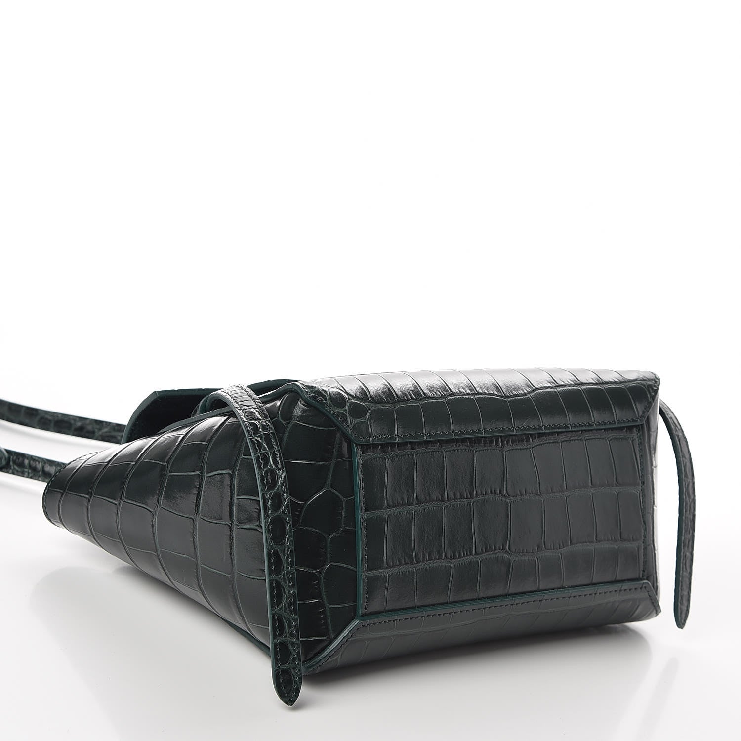 Celine Calfskin Crocodile Embossed Nano Belt Bag Amazone 3 of 10