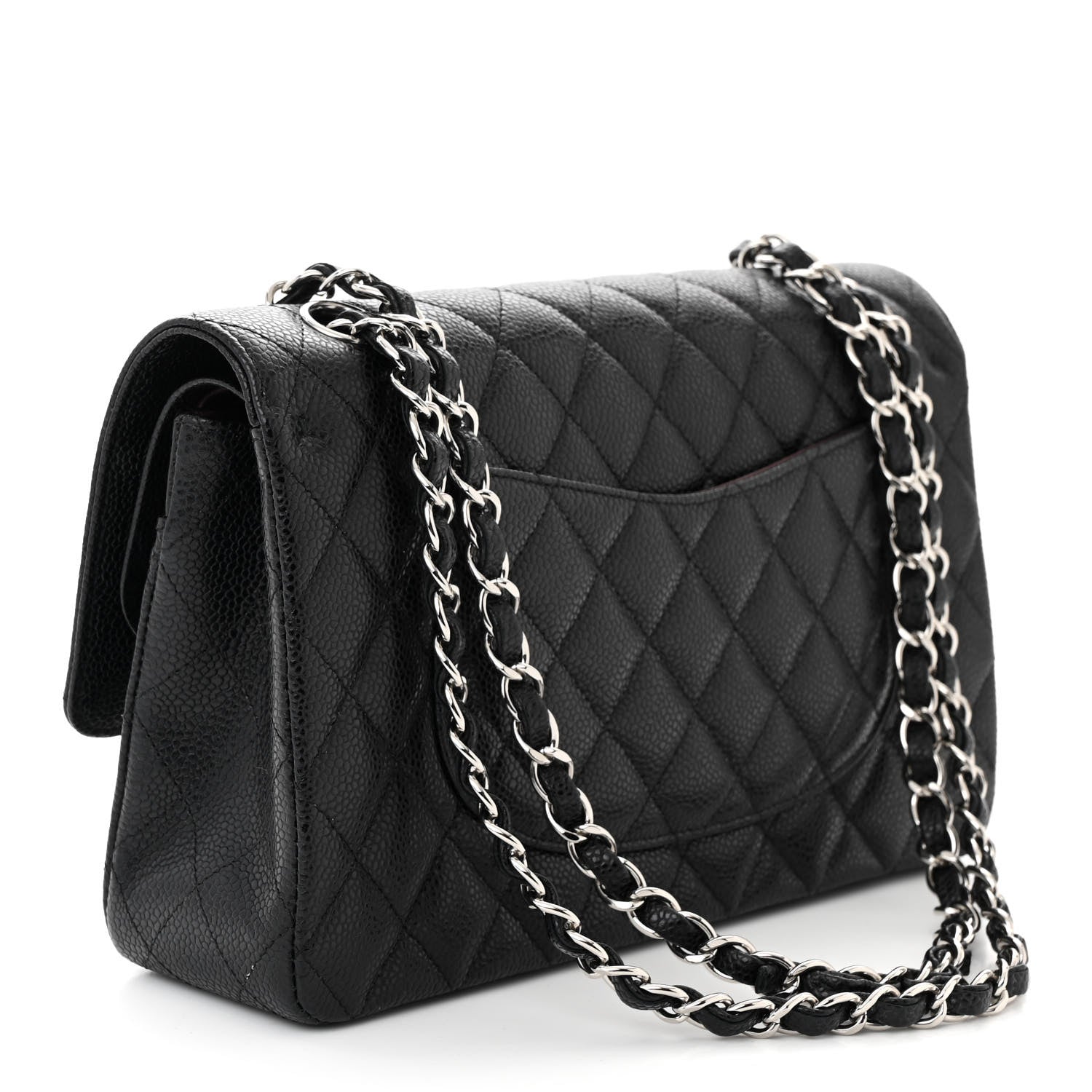 Chanel Caviar Quilted Medium Double Flap Black 3 of 12