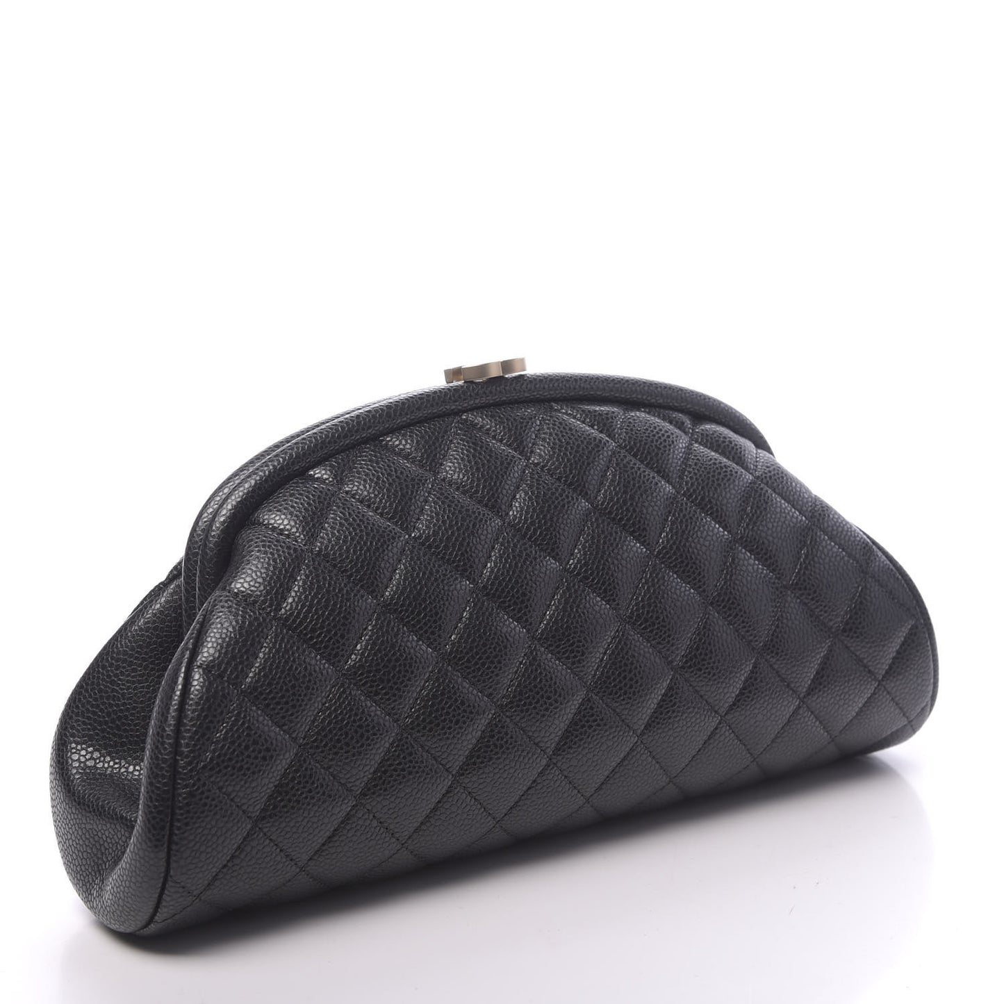 Caviar Quilted Timeless Clutch Black