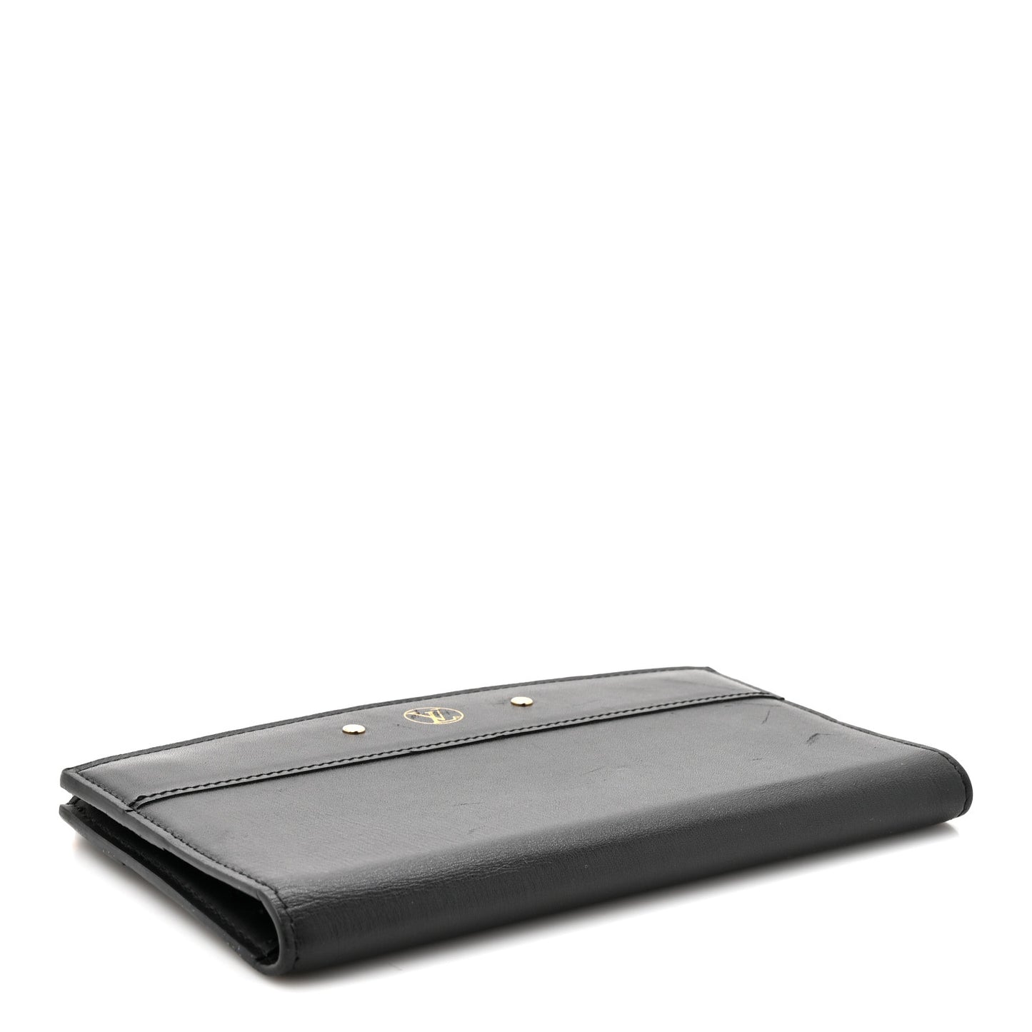 Calfskin City Steamer Wallet Black