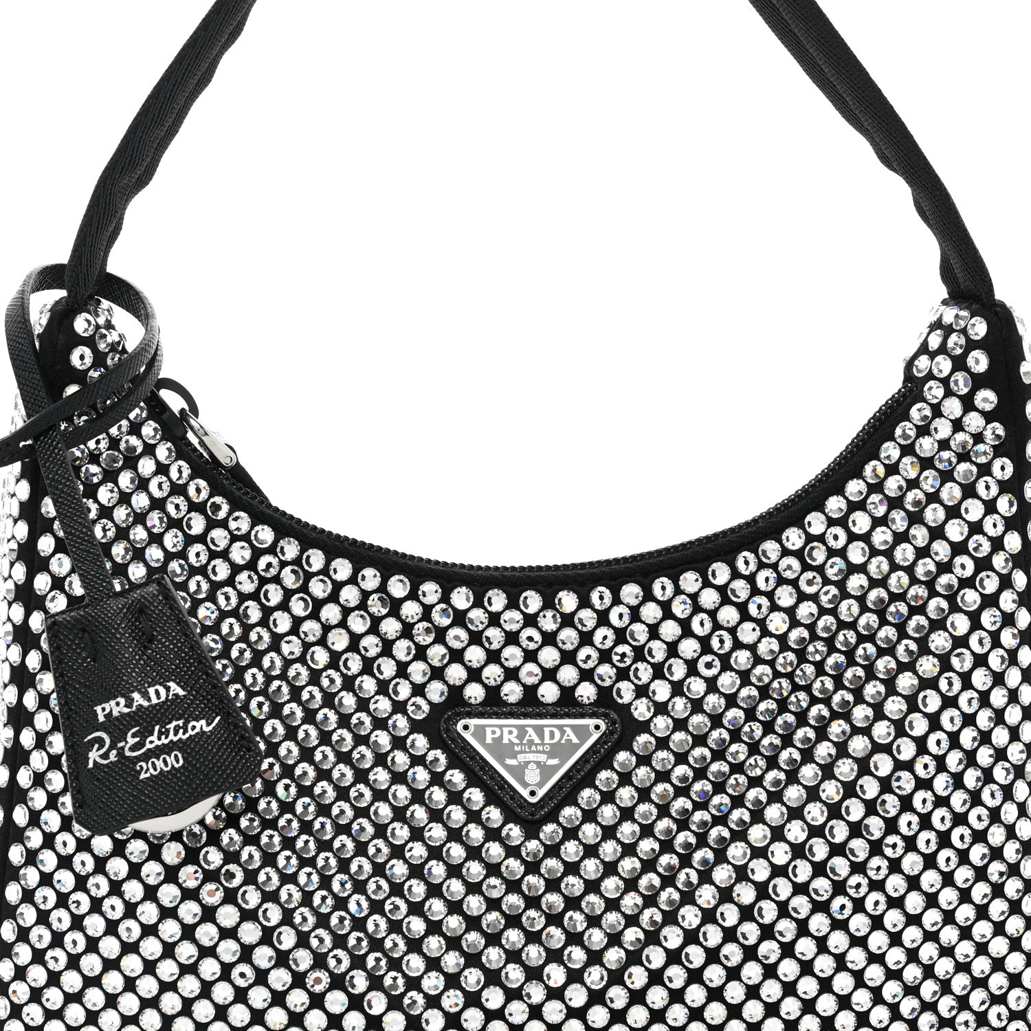 Prada Satin Crystal Mini Re-Edition 2000 Bag Cristal 8 of 11