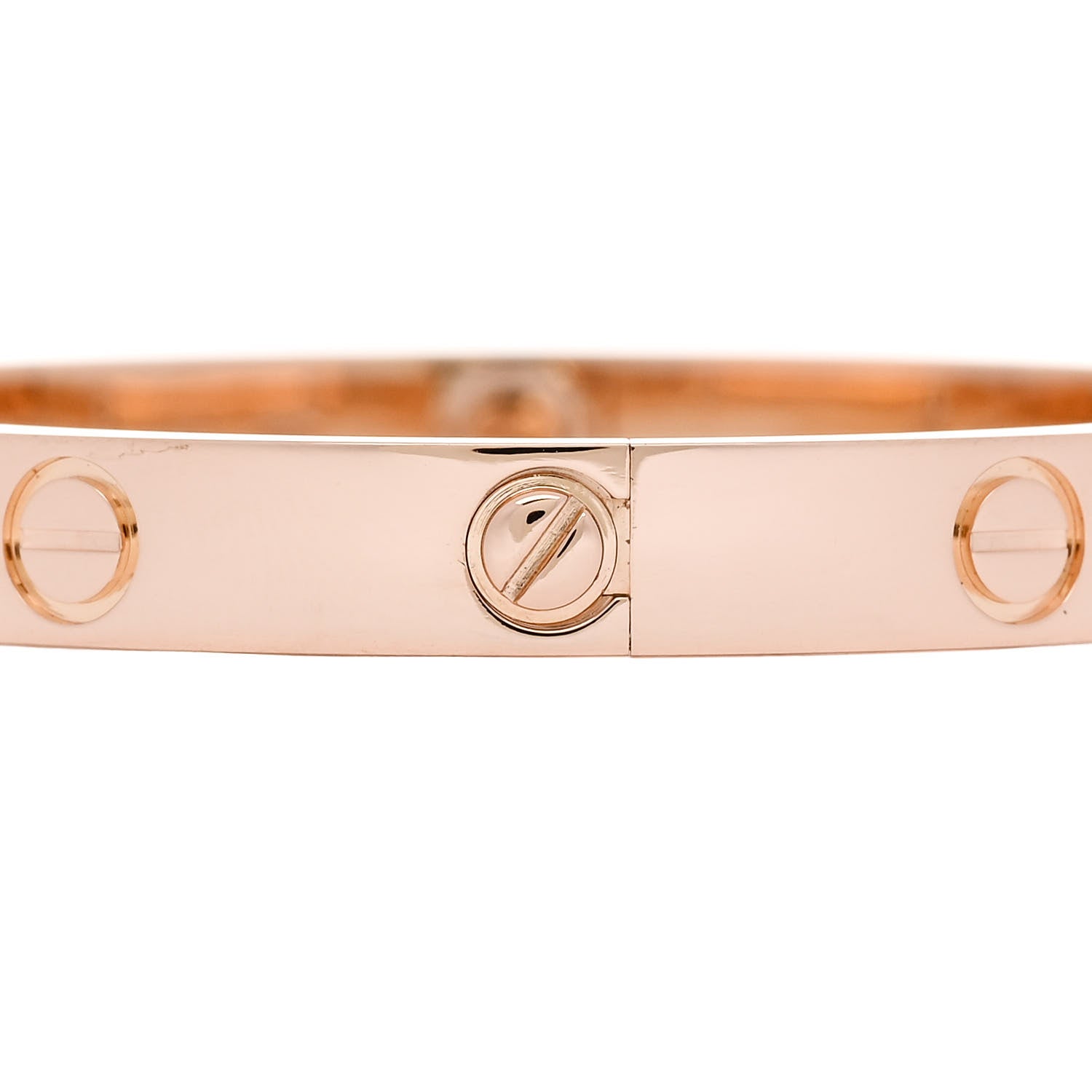 Cartier 18K Pink Gold 4 Diamond LOVE Bracelet 16 4 of 9