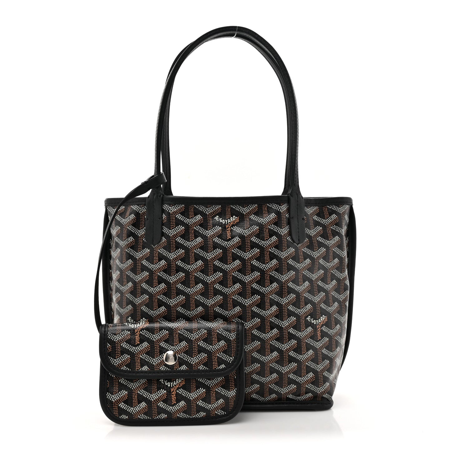 Goyardine Reversible Mini Anjou Black