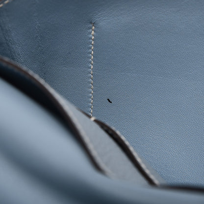 Hermes Togo Dogon Duo Wallet Bleu Lin 9 of 9