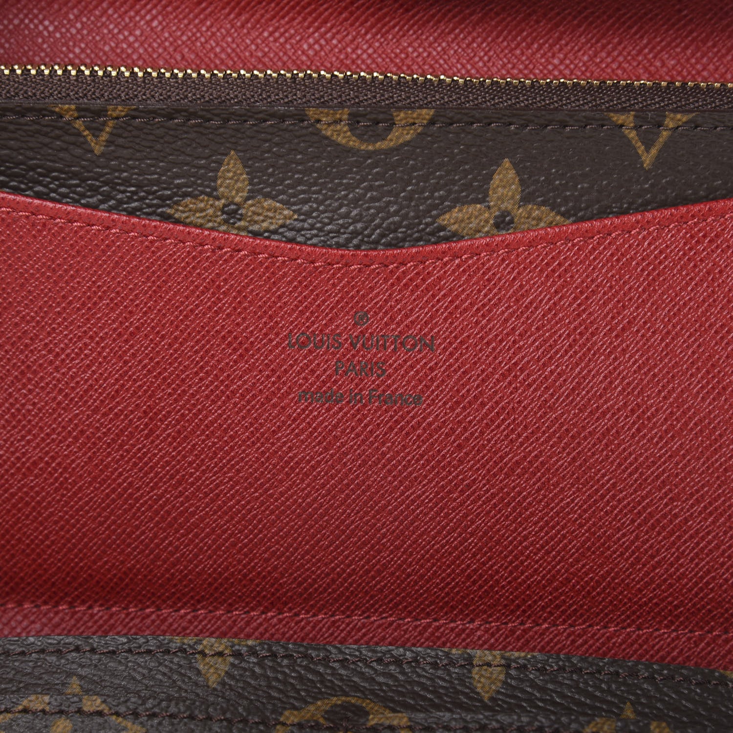 Louis Vuitton Monogram Josephine Wallet Red 8 of 11