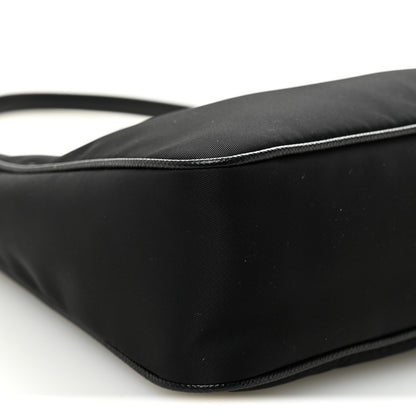 Prada Tessuto Nylon Saffiano Mini Re-Edition 2005 Bag Black 10 of 11