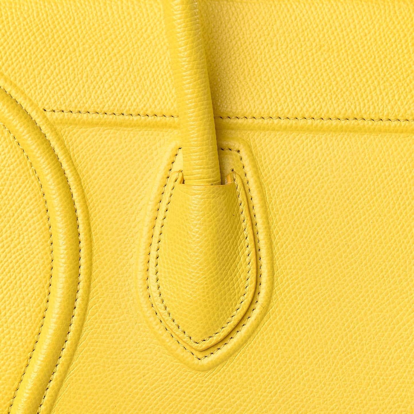 Grained Calfskin Medium Phantom Luggage Yellow