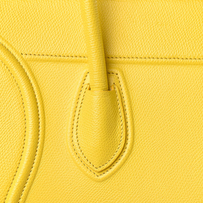 Celine Grained Calfskin Medium Phantom Luggage Yellow 12 of 28